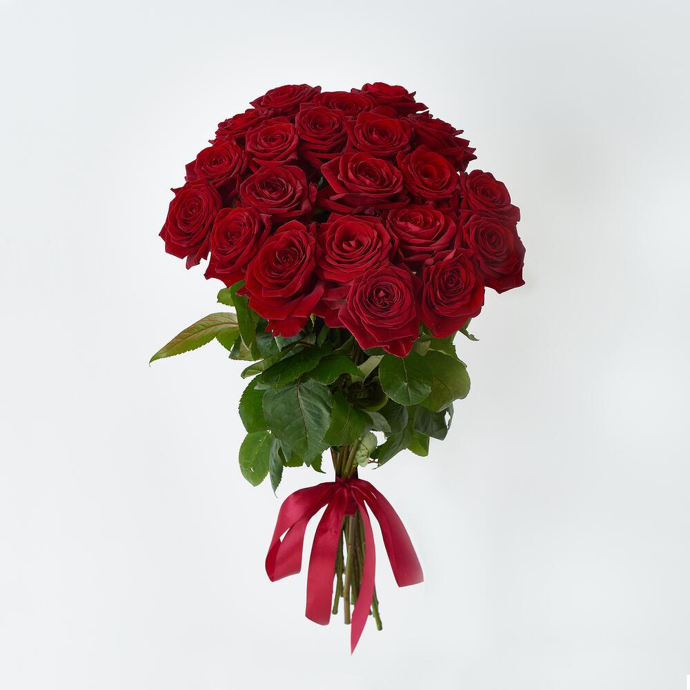Роскошный букет из 21 красной розы – воплощение искренних чувств Альметьевск Республика Татарстан