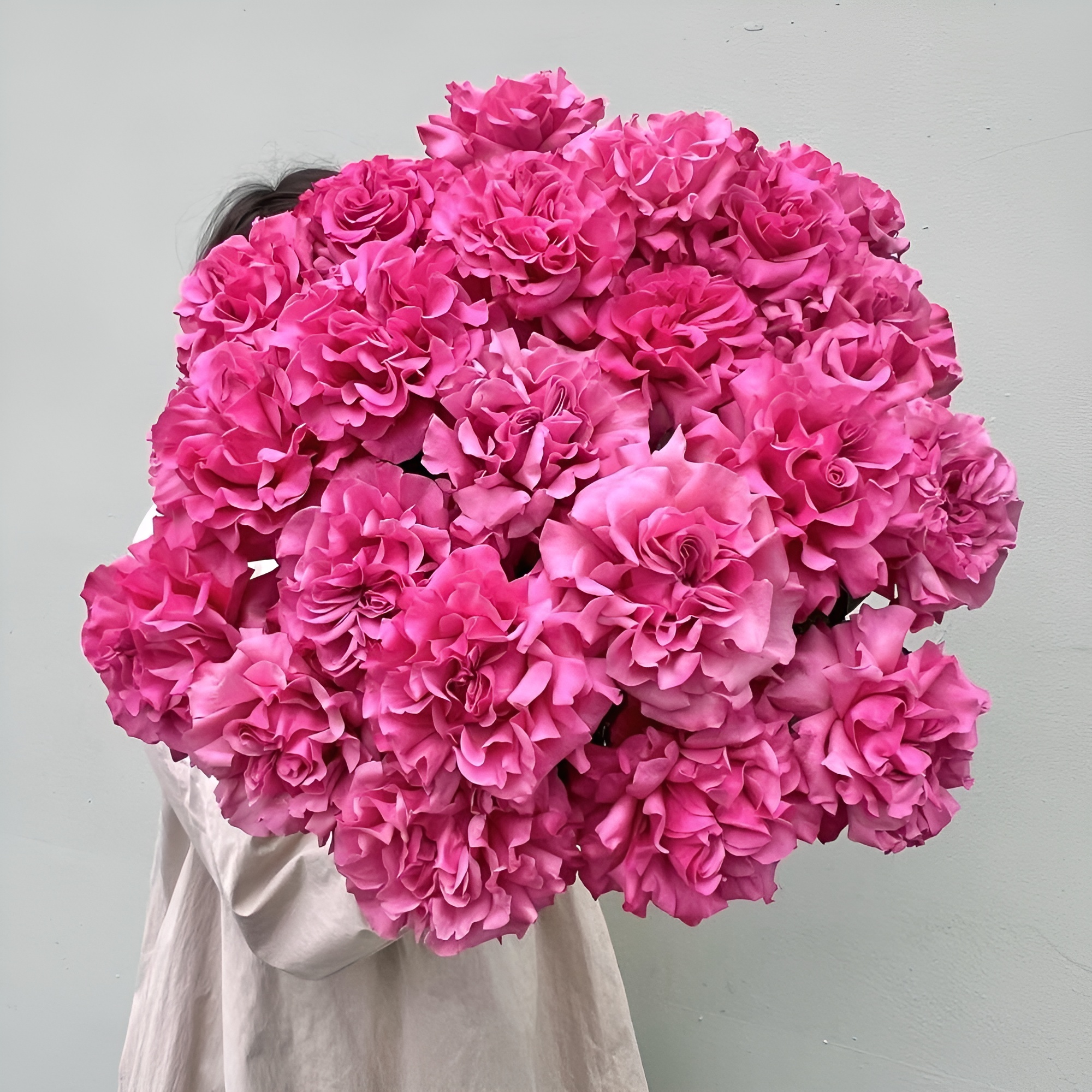 Роскошный букет из пионовидных роз – королевский подарок Альметьевск Республика Татарстан