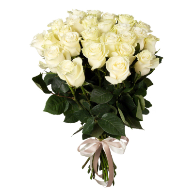 Букет цветов белые розы Альметьевск Республика Татарстан