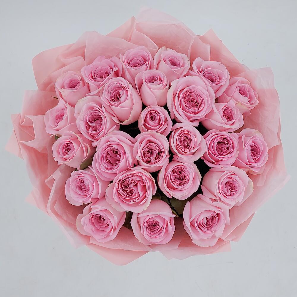 Букет из нежно-розовых роз – элегантность в каждом лепестке Альметьевск Республика Татарстан