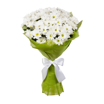 Пышный букет из хризантем – элегантность в каждом лепестке Альметьевск Республика Татарстан